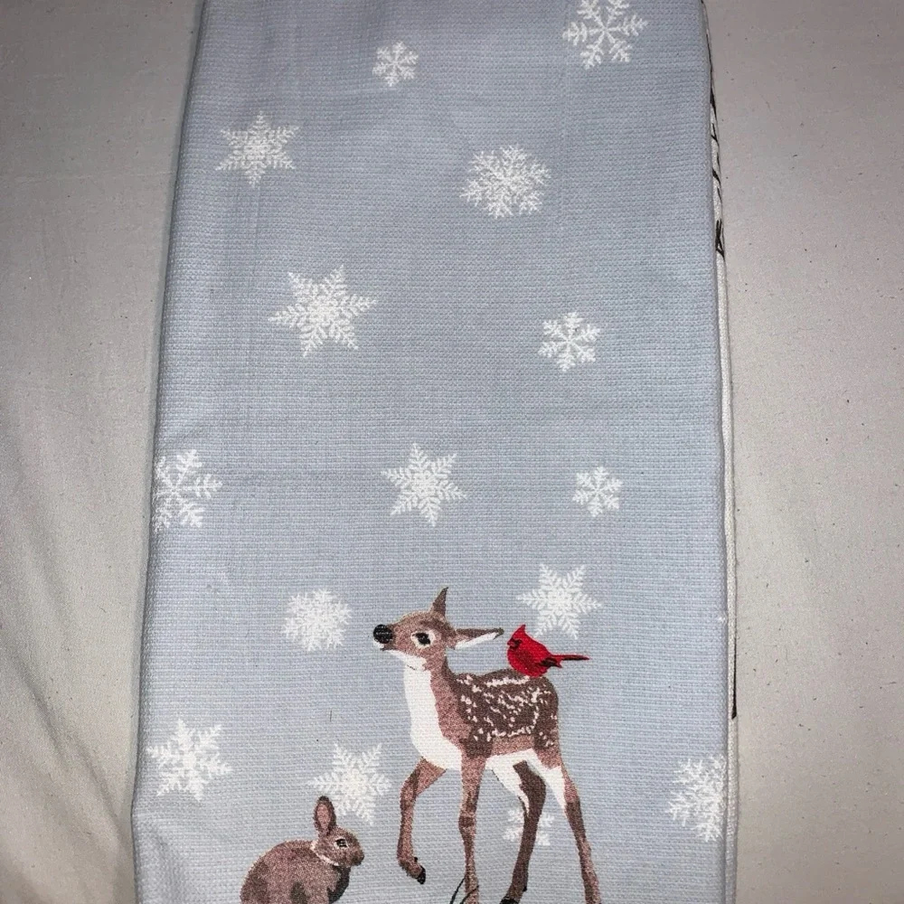 Festive Santa Holiday Tapestry with Red and Green Accents